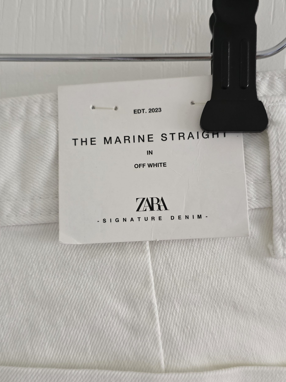 Zara White Wide-Leg Trousers - Picture 4 of 4